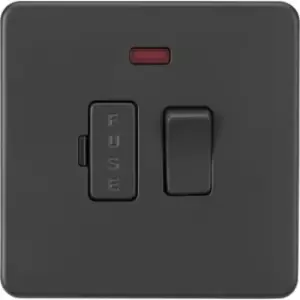 Image of MLA Knightsbridge Screwless 13A Switched Fused Spur Unit With Neon Anthracite - SF6300NAT