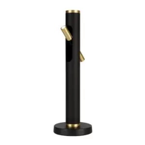 Image of Luminosa Lighting - Table Lamp, 2 x 2W LED, 3000K, 560lm, Sand Black, Gold