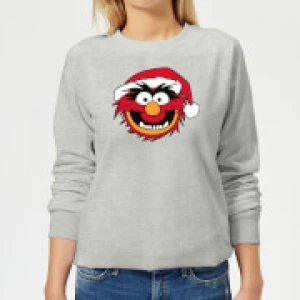 Image of The Muppets Animal Womens Christmas Sweatshirt - Grey - XS