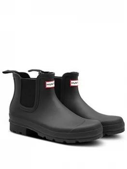 Image of Hunter Original Chelsea Welly Boots - Black, Size 11, Men