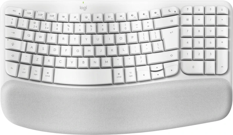 Image of Logitech Logitech Wave Keys for Mac keyboard Home/Office Bluetooth QWERTY UK English White 920-012408