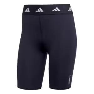 Image of adidas Techfit Bike Short Tights Womens - Legend Ink / Legend Ink