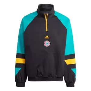 Image of adidas FC Bayern Icon Top Mens - Black / Eqt Green