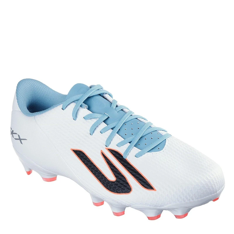 Image of Skechers SKX.2 Academy Adults Firm Ground Football Boots White/Blue male 11 (46)