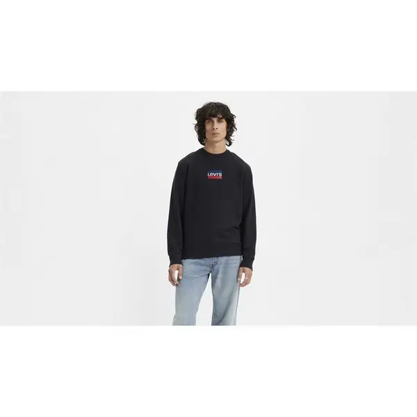 Image of Levis T2 Graphic Crew Sweatshirt - Black 2XL