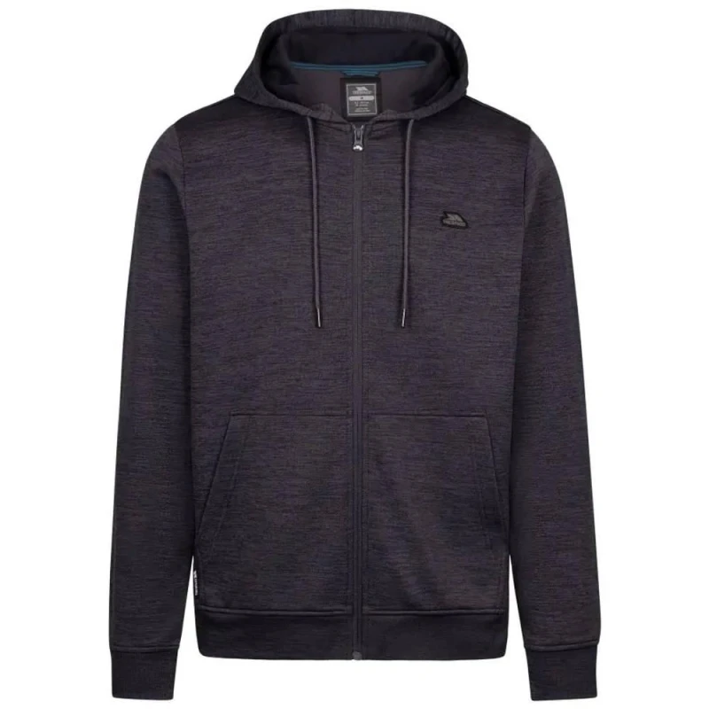 Image of Trespass Trespass Men Fewston Full Zip Hoodie in Dark Brown Size: X-Small Dark Brown XS Male 5063693819491