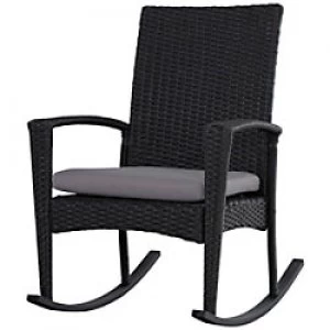 Image of Outsunny Rattan Chair 841-146 Grey