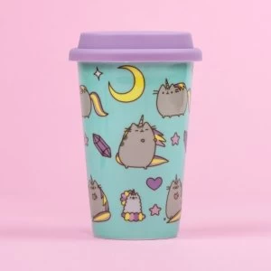 Image of Pusheen - Ceramic Travel Mug - Pattern
