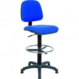Image of Teknik Office Ergo Blaster Blue Fabric Operator Chair With Ring Kit