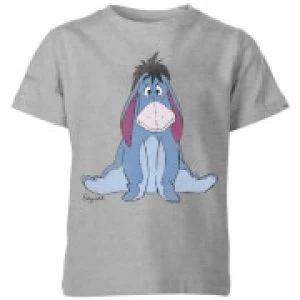 Image of Disney Winnie The Pooh Eeyore Classic Kids T-Shirt - Grey - 7-8 Years