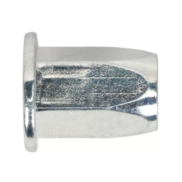 Image of Sealey Threaded Insert (Rivet Nut) M8 Full Hex Standard Flange Pack of 50 TIFHM8