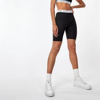 Image of Jack Wills Taped Cycling Shorts - Black/white
