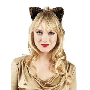 Image of Adult Leopard Ears Headband Fancy Dress