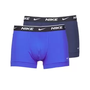 Image of Nike EVERYDAY COTTON STRETCH mens Boxer shorts in Blue. Sizes available:EU S,EU M,EU XL,EU XS