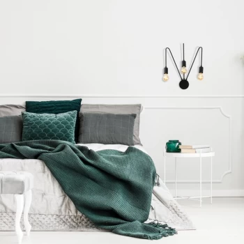 Image of Kunduz - 3275 Black Wall Lamp