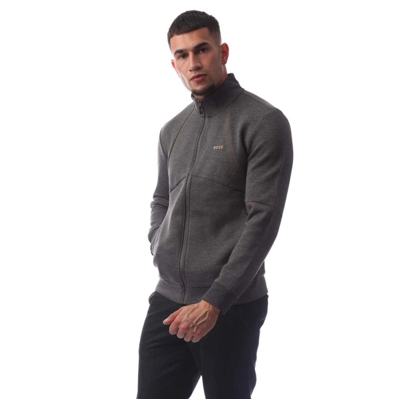 Image of Boss Mens Skaz 99 Full Zip Hoodie Medium Grey male S