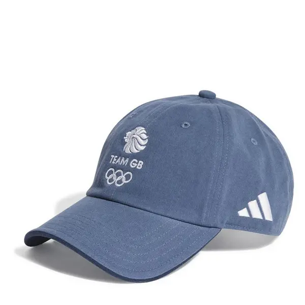 Image of adidas Team GB Dad Cap Unisex Baseball Caps Mens Blue 39167118050