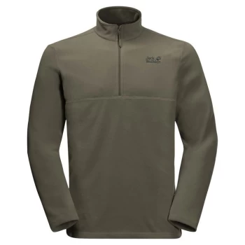 Image of Jack Wolfskin Jack Gecko quarter Zip Fleece Top - Grape Leaf