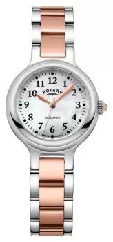 Image of Rotary LB05137/41 Elegance Mother-of-Pearl Dial Two Tone Watch