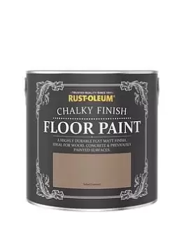 Image of Rust-Oleum Chalky Finish Floor Paint In Salted Caramel - 2.5-Litre Tin