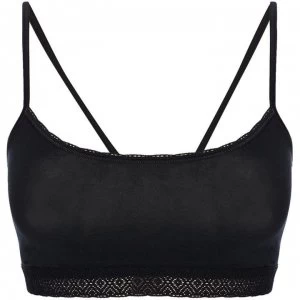 Image of Sloggi Evernew lace crop top - Black