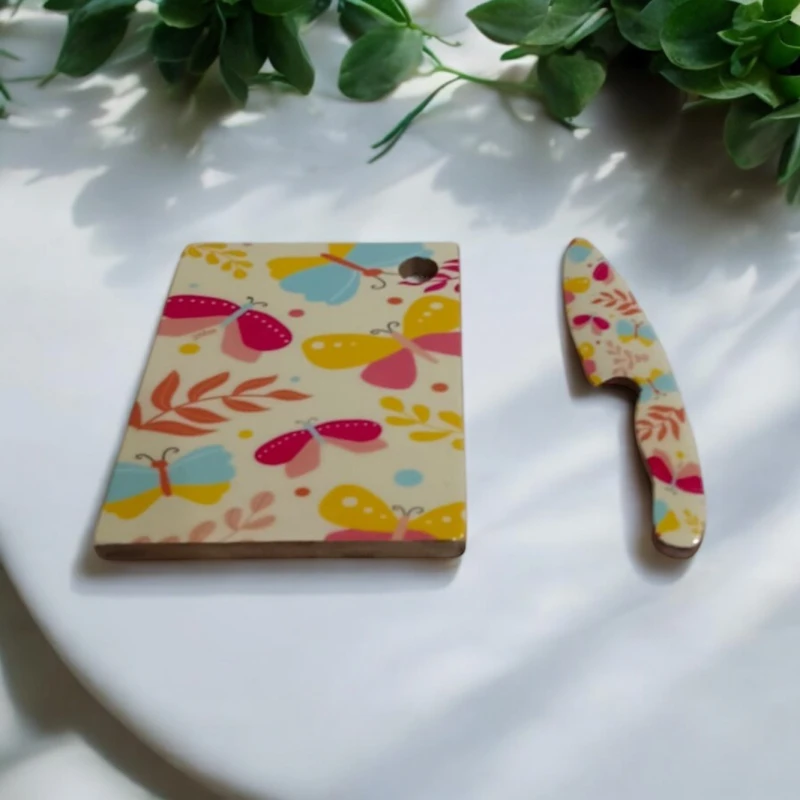 Image of MSL 23CM CHOPPING BOARD WITH KNIFE