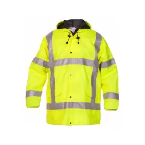 Image of Hydrowear - UITDAM SNS HI VIS WATERPROOF JACKET YELLOW LGE - Saturn Yellow