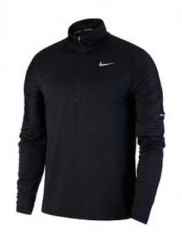 Image of Nike Element 1/2 Zip Running Top - Black, Size S, Men