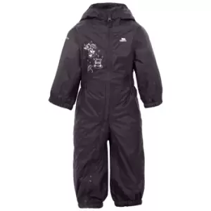 Image of Trespass Baby Unisex Dripdrop Padded Waterproof Rain Suit (12/18 Months) (Dark Grey)