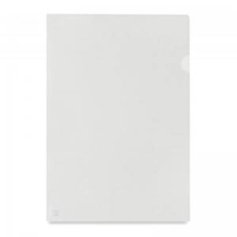 Image of ValueX Cut Flush Folder Polypropylene A4 Orange Peel Clear (Pack...