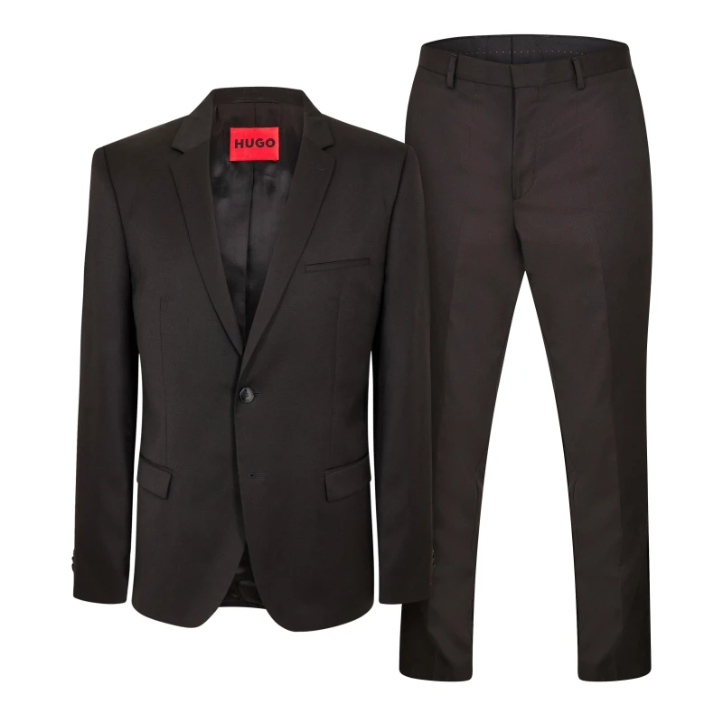 Image of Hugo Mens Arti/Hesten212 Suit Black male 34 (44)