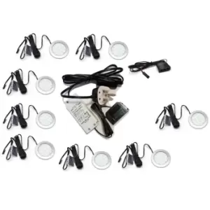 Image of Moderix Orbit 1.5W LED Light Kit Under Cabinet Shelf Cupboard Kit - Light White