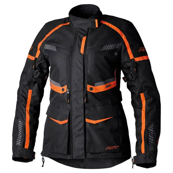 Image of RST Maverick Evo Ladies Jacket Black Orange Size 8