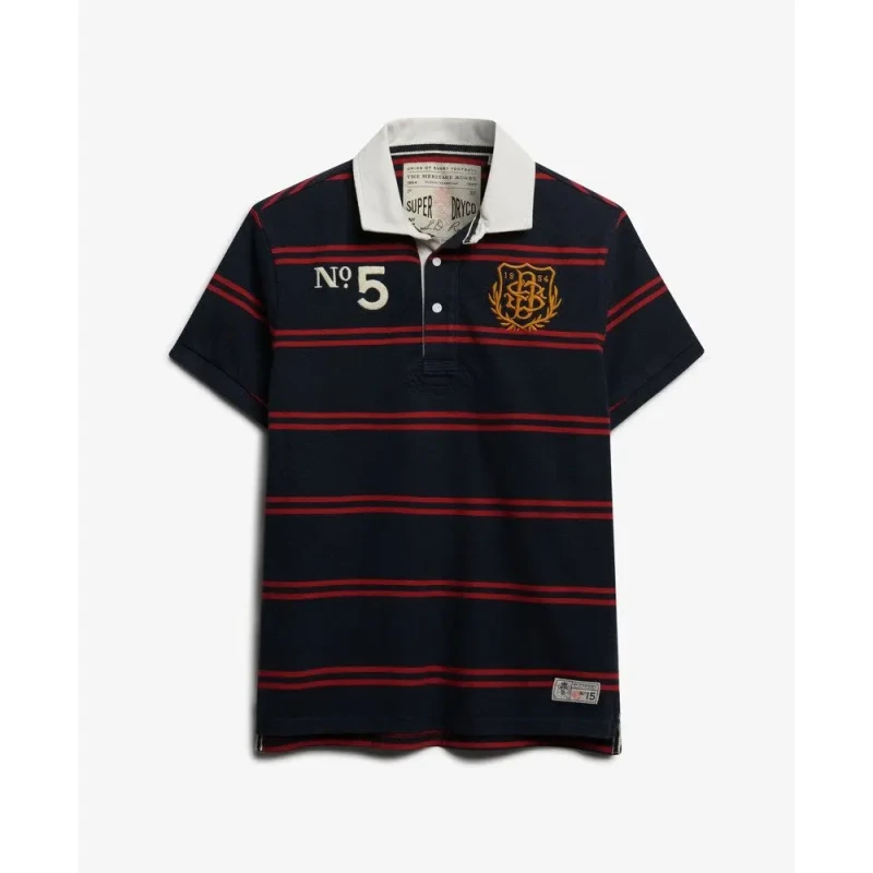 Image of Superdry Polo Superdry Emblem Jersey Bleu Male M