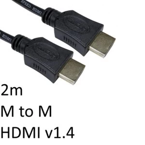 Image of HDMI 1.4 (M) to HDMI 1.4 (M) 2m Black OEM Display Cable
