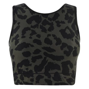 Image of Biba Active Crop Top - Khaki