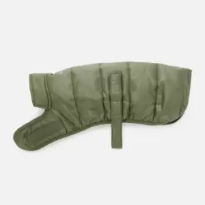 Image of Barbour Baffle Quilted Dog Coat - Olive - S