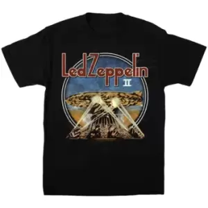 Image of Led Zeppelin - LZII Searchlights Unisex XX-Large T-Shirt - Black