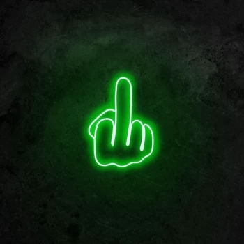Image of Middle Finger - Green Green Wall Lamp