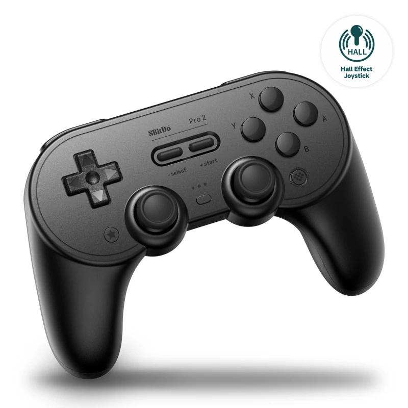 Image of 8BitDo New Pro 2 Bluetooth Gamepad with Hall Effect Joystick for Switch 2,1, PC, macOS, Android, Steam Deck & Raspberry Pi