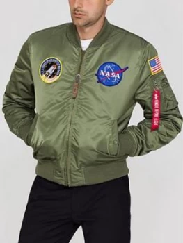 Image of Alpha Industries Ma-1 Vs Nasa Bomber Jacket - Sage