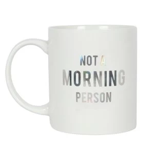 Image of Not a Morning Person Holographic Mug