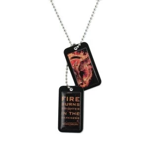 Image of Hunger Games - Mockingjay With Quote Necklace