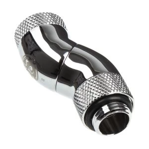 Image of Bitspower G1/4" Silver Shining Triple Rotary 90-Degree IG1/4" Extender