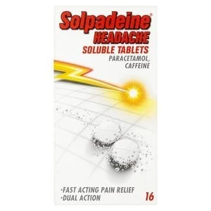 Image of Solpadeine Headache Soluble Pain Relief Tablets 16s