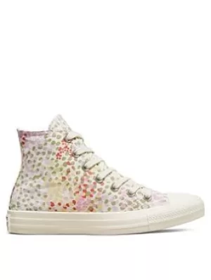 Image of Converse Chuck Taylor All Star Move Hi, White/Multi, Size 4, Women