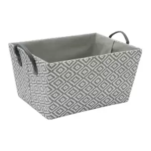 Image of Jvl Argyle Rectangular Paper Storage Basket