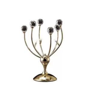 Image of Xeena Table Lamp 3 Light G4 French Gold/Crystal, NOT LED/CFL Compatible