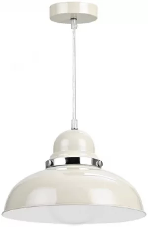 Image of Vermont Light Clay and Chrome Pendant Light.