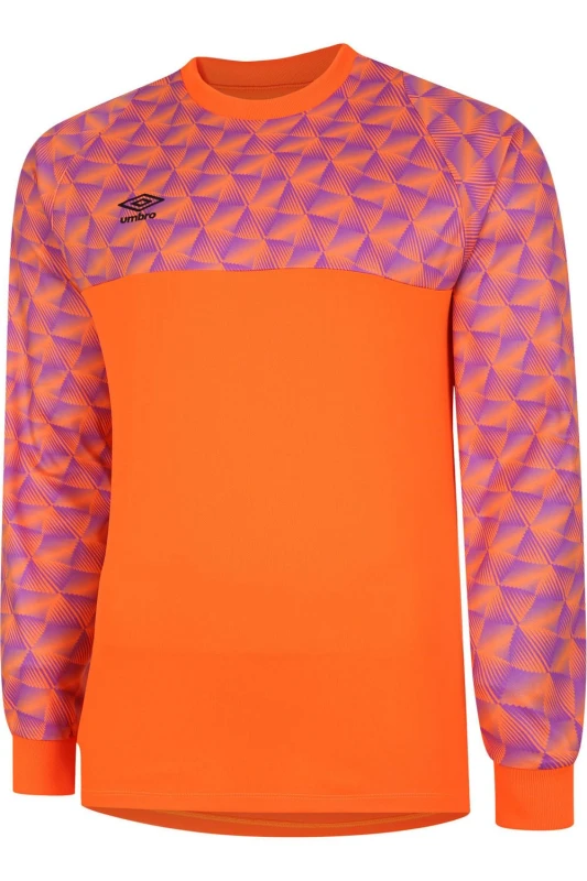 Image of Umbro Flux Long-Sleeved Goalkeeper Jersey in Terracotta Size: 11-12 Years Terracotta Unisex 11-12 Years